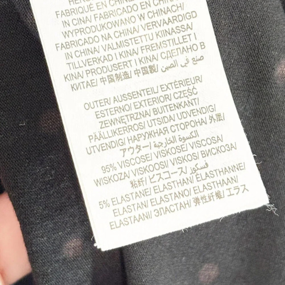 Boden Navy & Teal Polka Dot Smocked Long Sleeve Jersey Knit Dress Women's US 14L - Picture 11 of 11